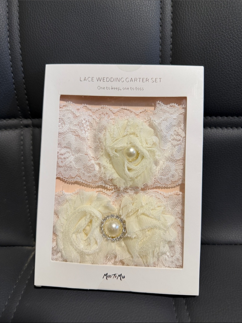 Miss To Mrs Lace Wedding Garter Set